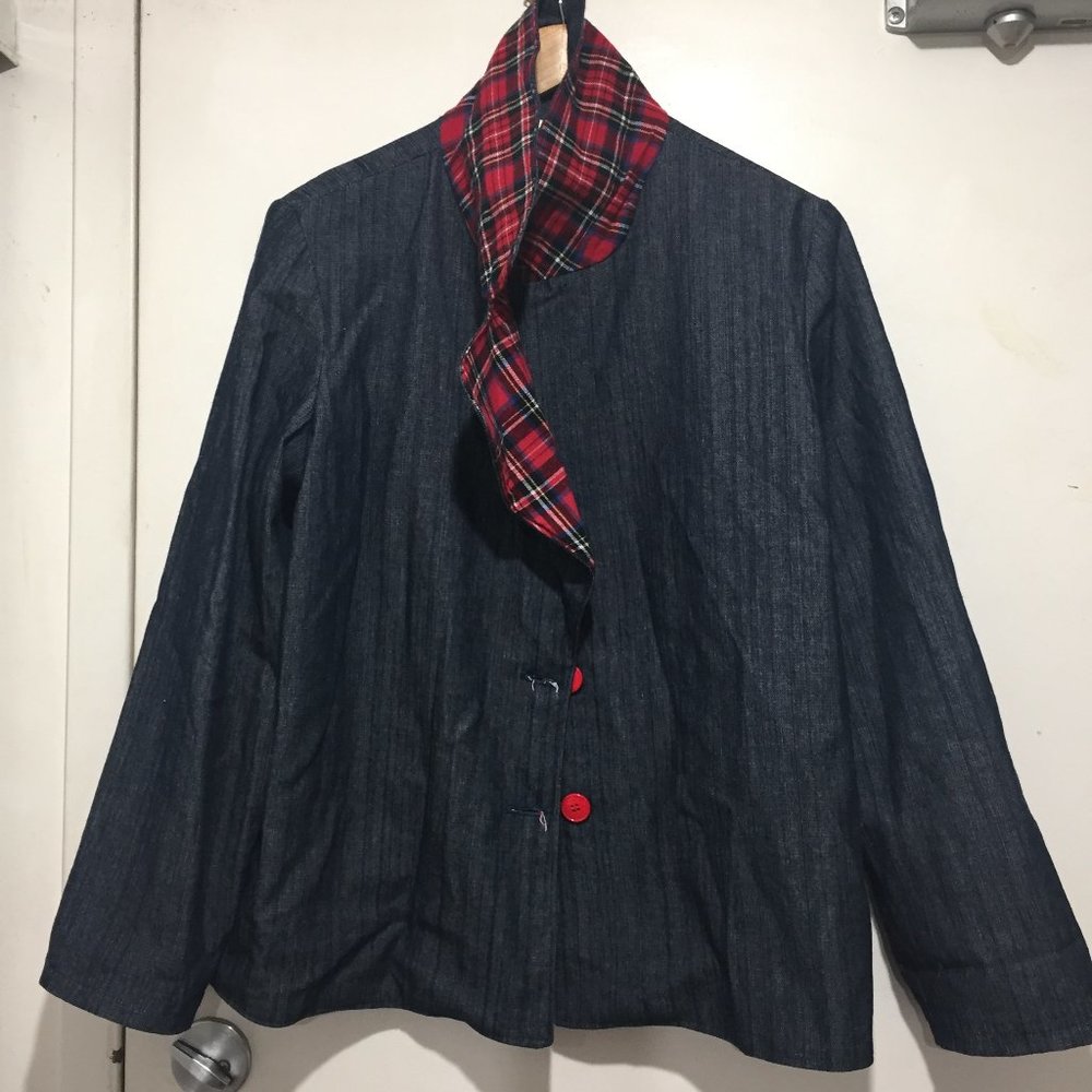 DAT HANDMADE DENIM REVERSIBLE BLAZERS SIZE L